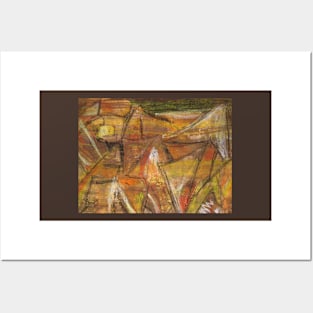 Windy Autumn - Section of Art Pastel Abstract 2 Posters and Art